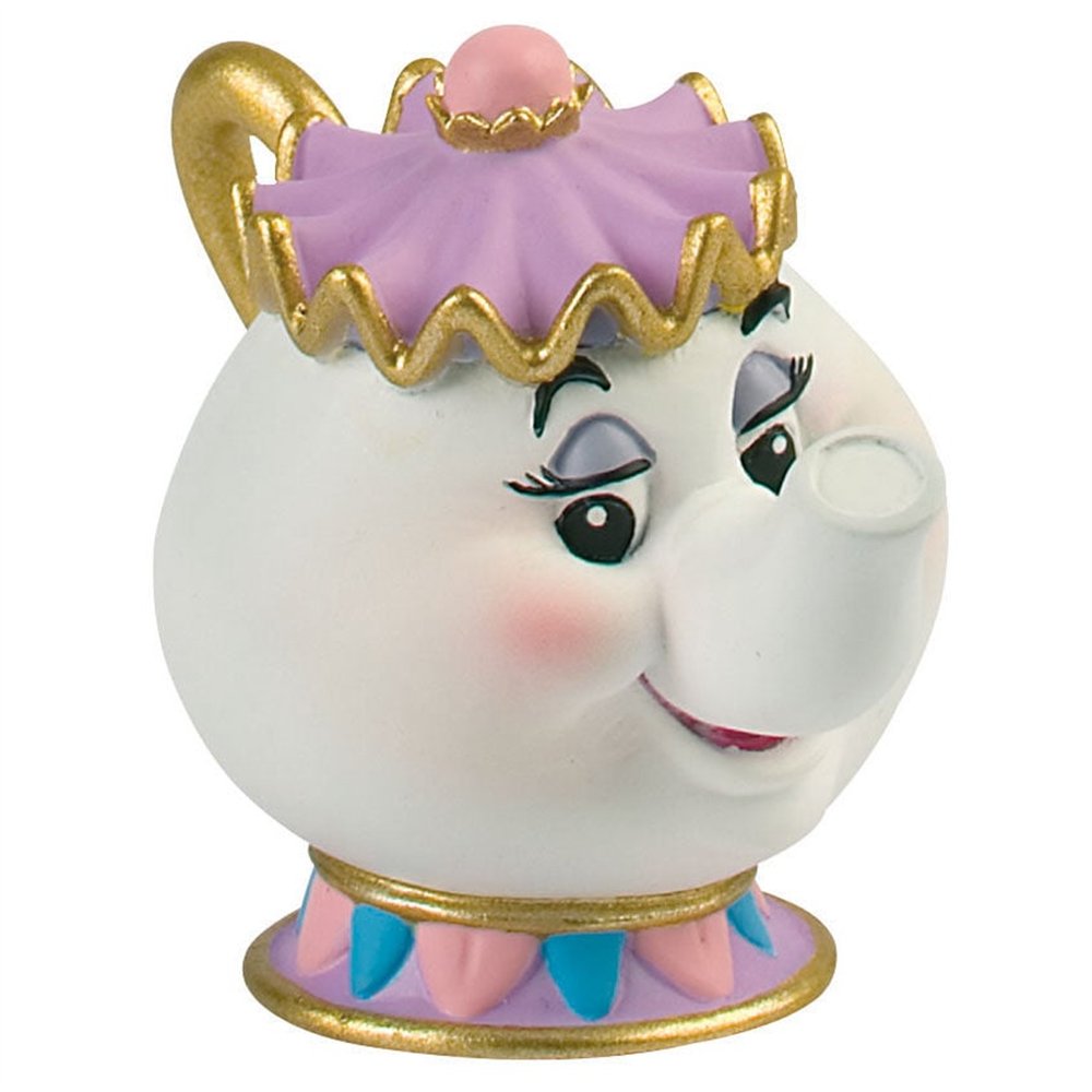 figura mrs. potts la bella y la bestia disney 10cm