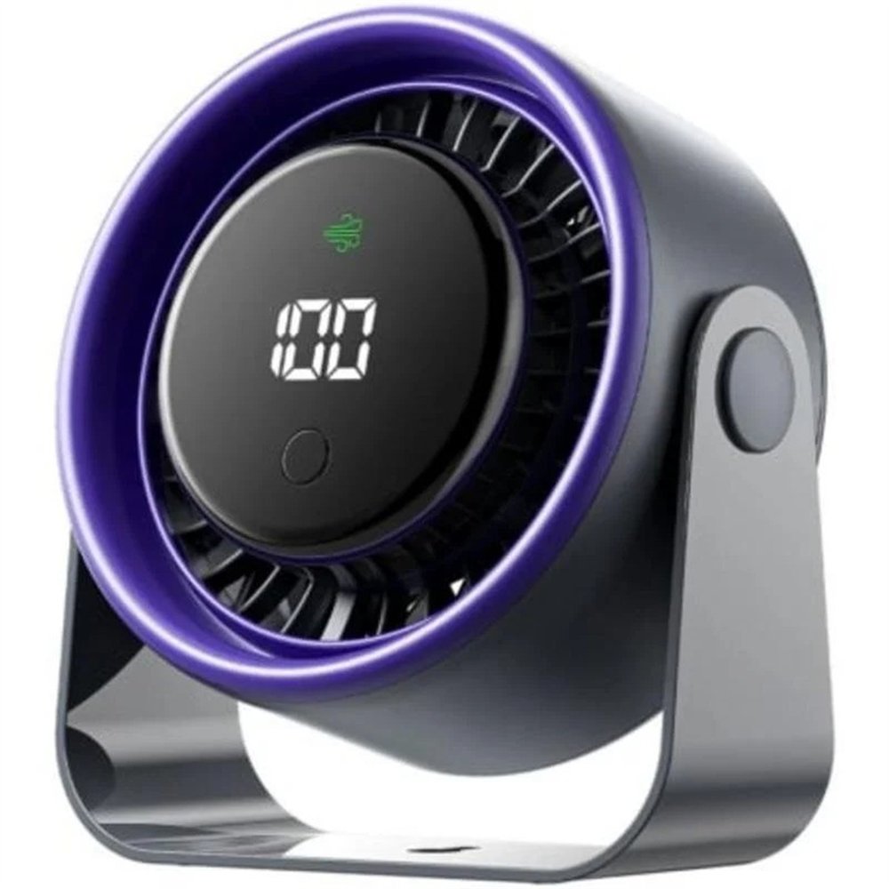 ventilador de sobremesa pro vention 3 velocidades 10w 7 aspas black/purple