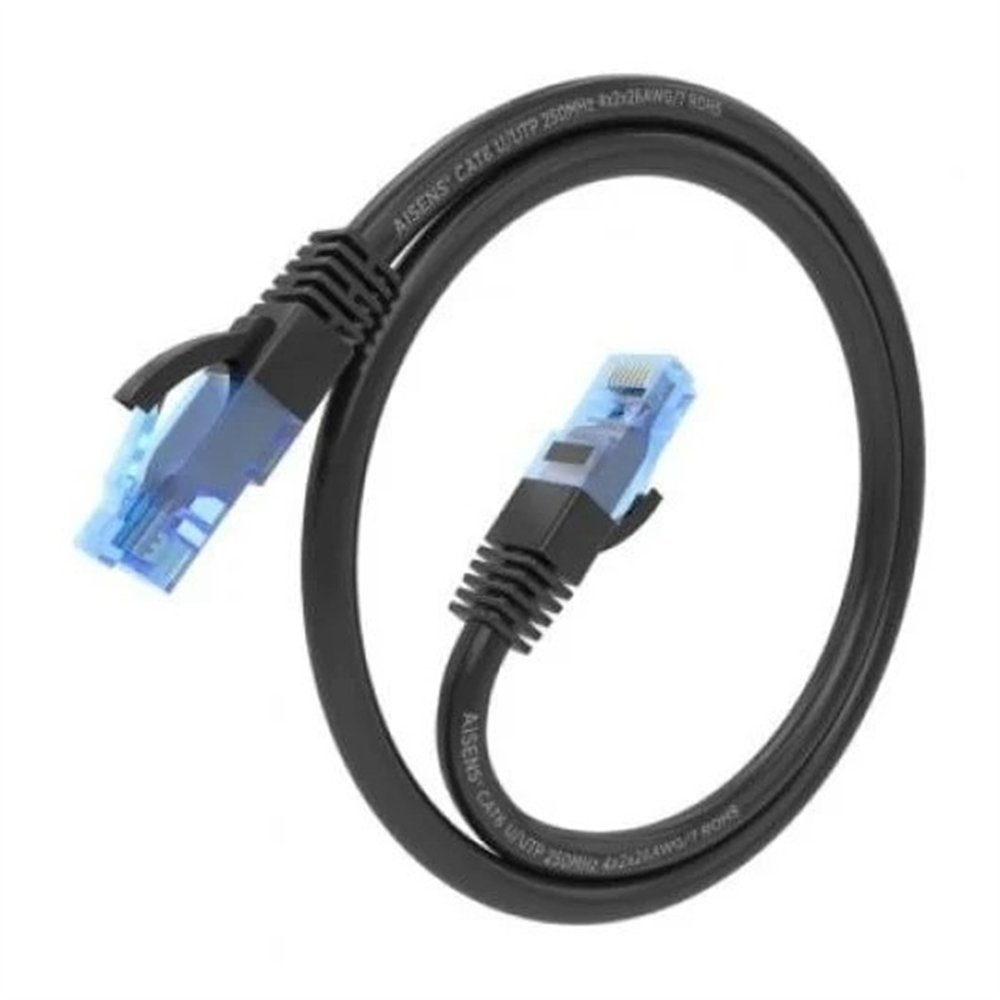 cable de red cat.6 utp 3m aisens black