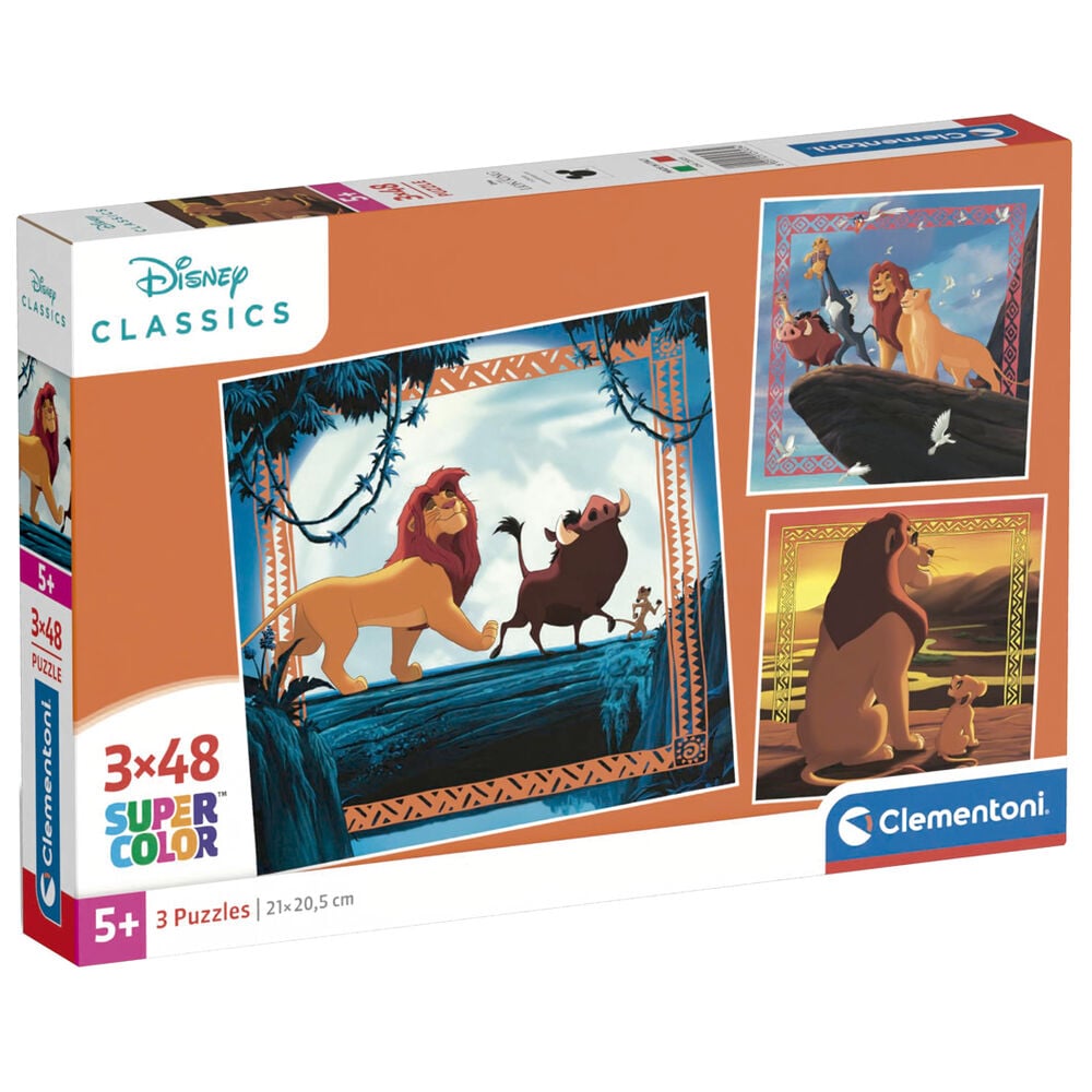 puzzle el rey leon disney 3x48pzs