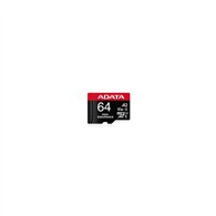microsd adata 64gb cl10 uhs-i u3 v30s 100/70mbps + adaptador sd
