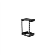 startech.com armario rack de servidores de marco abierto 15u para montaje en pared - profundidad ajustable de 12 a 20 - negro