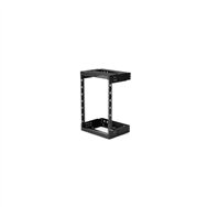 startech.com armario rack de servidores de marco abierto 15u para montaje en pared - profundidad ajustable de 12 a 20 - negro