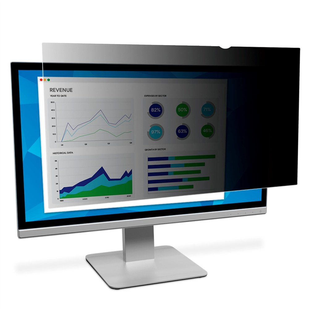 3m filtro de privacidad para monitores 43p negro, translucido
