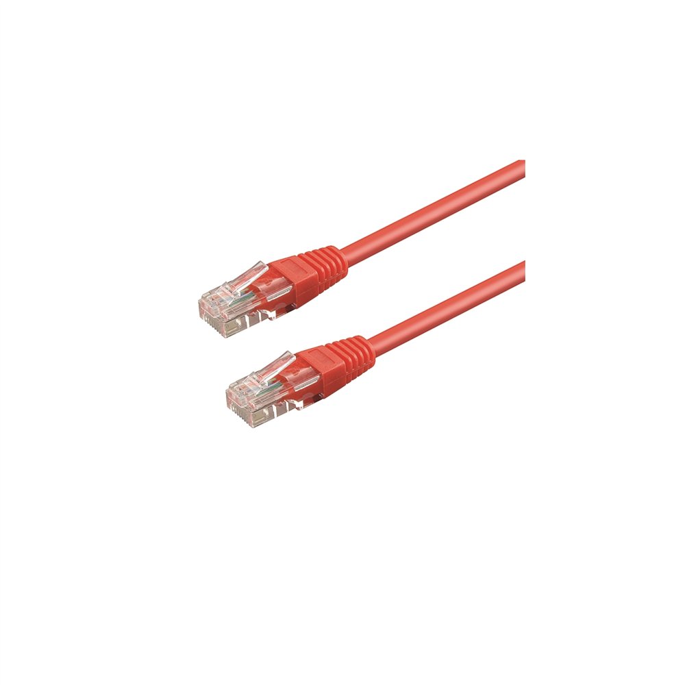 wp wpc-pat-6u005r cable de red rojo 0,5 m cat6 u/utp (utp)