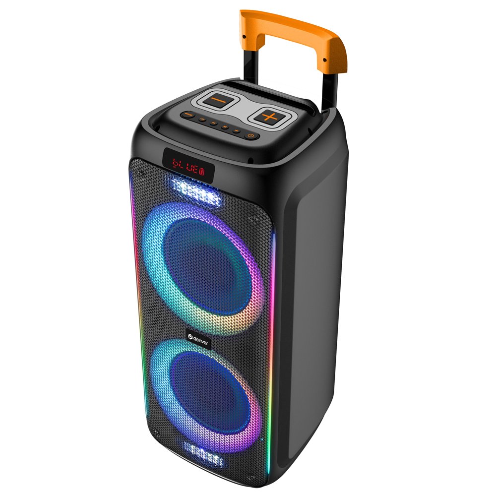 denver tsp-456 altavoz para fiestas negro 60 w