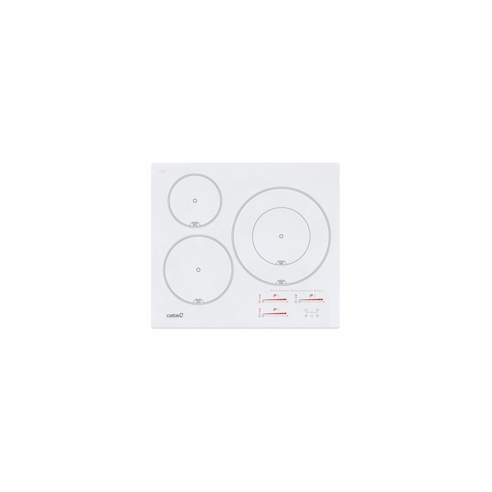 cata insb 6030 wh blanco integrado 60 cm con placa de inducción 3 zona(s)