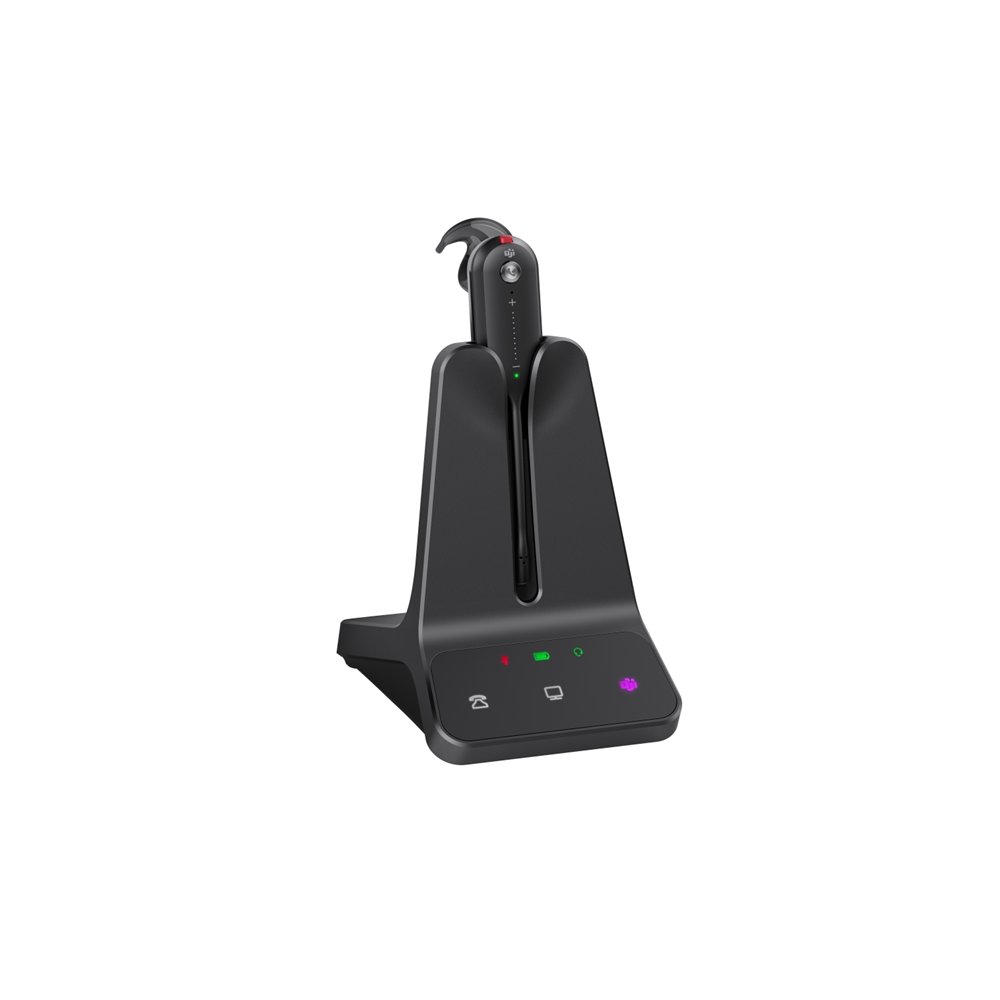 yealink wh63 e2 teams auriculares inalámbrico gancho de oreja llamadas/música negro