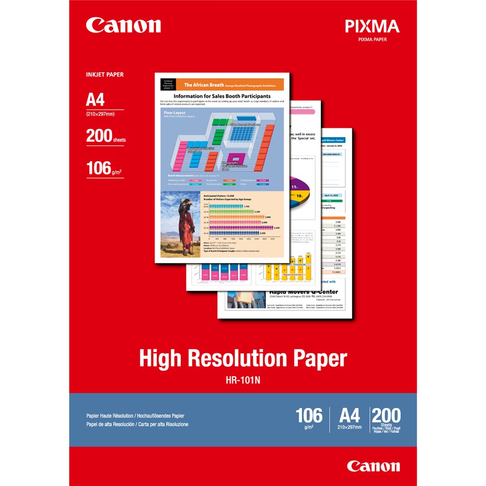 canon 1033a001 papel para impresora de inyección de tinta a4 (210x297 mm) 200 hojas blanco