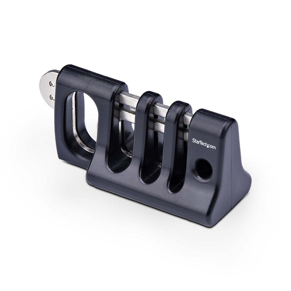 startech.com candado de anclaje para cableado de periféricos - gestionador de seguridad con candado para cableado de teclado y r