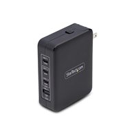 startech.com cargador usb-c/usb-a de pared gan pd de 140w - 3x usb-c/1x usb-a - cargador internacional para portátil macbook/del