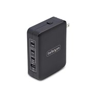 startech.com cargador usb-c/usb-a de pared gan pd de 140w - 3x usb-c/1x usb-a - cargador internacional para portátil macbook/del