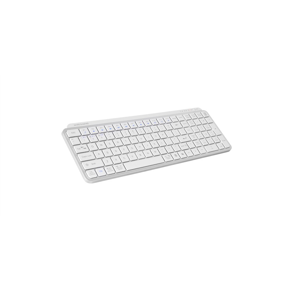 mars gaming mk-silenkeys teclado universal rf wireless + bluetooth qwerty español blanco