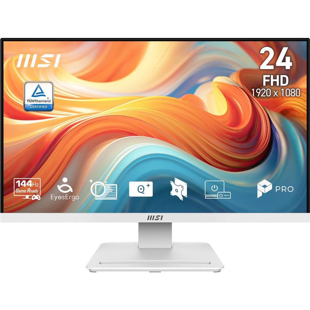 msi pro mp241w e14v pantalla para pc 60,5 cm (23.8") 1920 x 1080 pixeles full hd lcd blanco