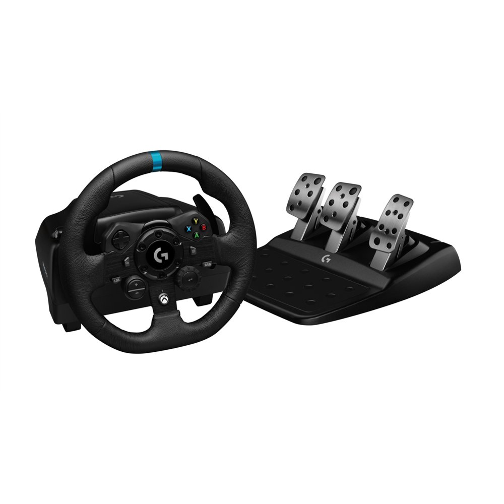 logitech g g923 se negro usb 2.0 volante + pedales + palanca de control xbox, xbox one, xbox series s, xbox series x