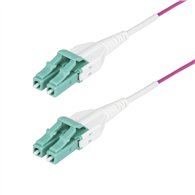 startech.com cable de fibra óptica multimodo om4 lc a lc upc de 1m - 50/125µm - 40g/100g - violeta érica - lommf/vcse - cable un