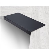 startech.com superficie manga de acero para la esquina de una mesa o escritorio de esquina - 12,7-38,1mm de grosor - bandeja ext