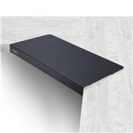 startech.com superficie manga de acero para la esquina de una mesa o escritorio de esquina - 12,7-38,1mm de grosor - bandeja ext