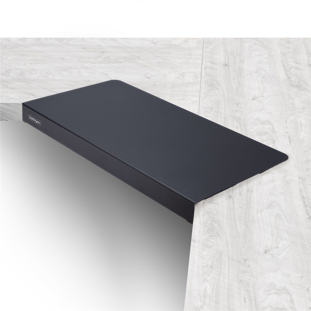 startech.com superficie manga de acero para la esquina de una mesa o escritorio de esquina - 12,7-38,1mm de grosor - bandeja ext
