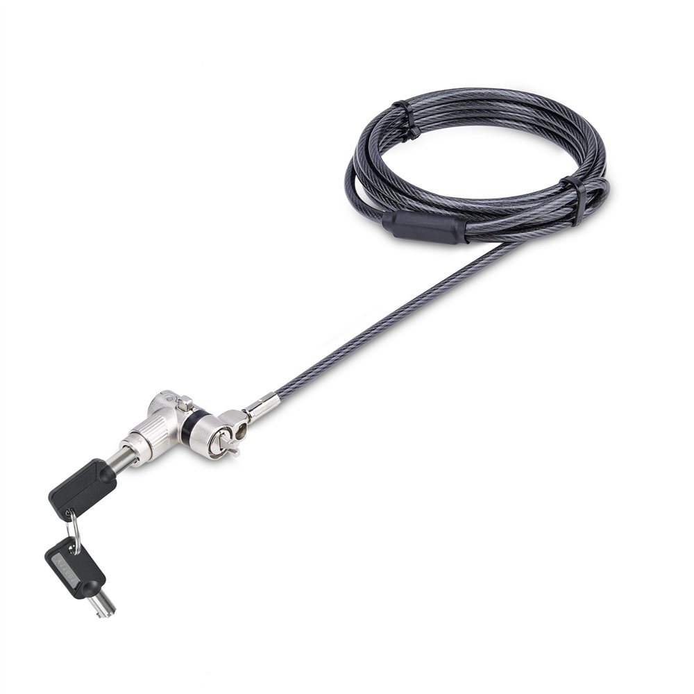 startech.com cable de 2m universal de seguridad para ordenador portátil - cable de bloqueo compatible con noble wedge/nano/k-slo