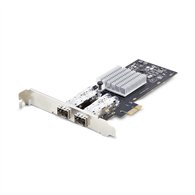 startech.com tarjeta pcie 2.1x1 de red de fibra óptica/cobre ethernet 1gb sfp de 2 puertos - chipset controlador intel i350-am2 