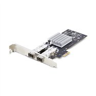 startech.com tarjeta pcie 2.1x1 de red de fibra óptica/cobre ethernet 1gb sfp de 2 puertos - chipset controlador intel i350-am2 