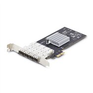 startech.com tarjeta pcie 2.1x2 (compatible con x4, x8 y x16) de red de fibra óptica/cobre ethernet 1gb sfp de 4 puertos - chips