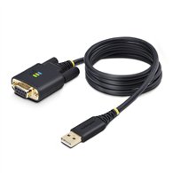 startech.com cable adaptador usb a serie de módem nulo de 1m - retención com - tornillos intercambiables db9 - usb a rs232 - ser