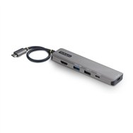 startech.com mini dock usb-c a hdmi - adaptador multipuertos tipo c - pd de 140w - 4k 60hz - hub usb 10gbps - para macbook / del