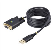 startech.com cable adaptador usb a serie de módem nulo de 2m - ftdi rs232 - tornillos db9 intercambiables - usb-a a db9 rs232 - 