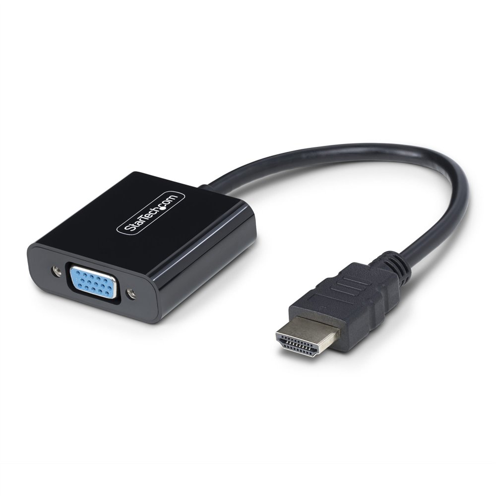 startech.com adaptador hdmi a vga - conversor activo hdmi a vga - conversor activo de vídeo para ordenador de sobremesa o portát