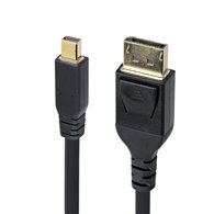 startech.com cable mini displayport a displayport 1.4 de 3m - 8k 60hz - hbr3 - adaptador minidp a displayport - uhd 4k 120hz - m