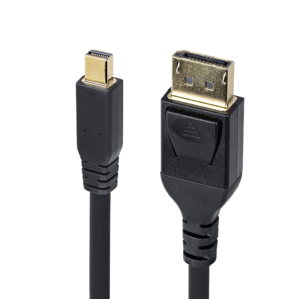 startech.com cable mini displayport a displayport 1.4 de 3m - 8k 60hz - hbr3 - adaptador minidp a displayport - uhd 4k 120hz - m