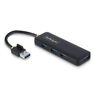 startech.com hub usb-a de 4 puertos - ladrón usb de 4 puertos - alimentado por el bus - usb 3.0 de 5gbps - hub portátil para via