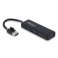 startech.com hub usb-a de 4 puertos - ladrón usb de 4 puertos - alimentado por el bus - usb 3.0 de 5gbps - hub portátil para via