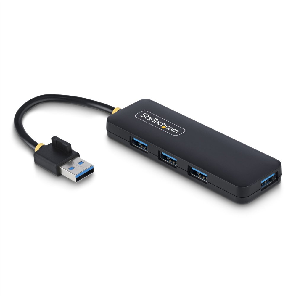 startech.com hub usb-a de 4 puertos - ladrón usb de 4 puertos - alimentado por el bus - usb 3.0 de 5gbps - hub portátil para via