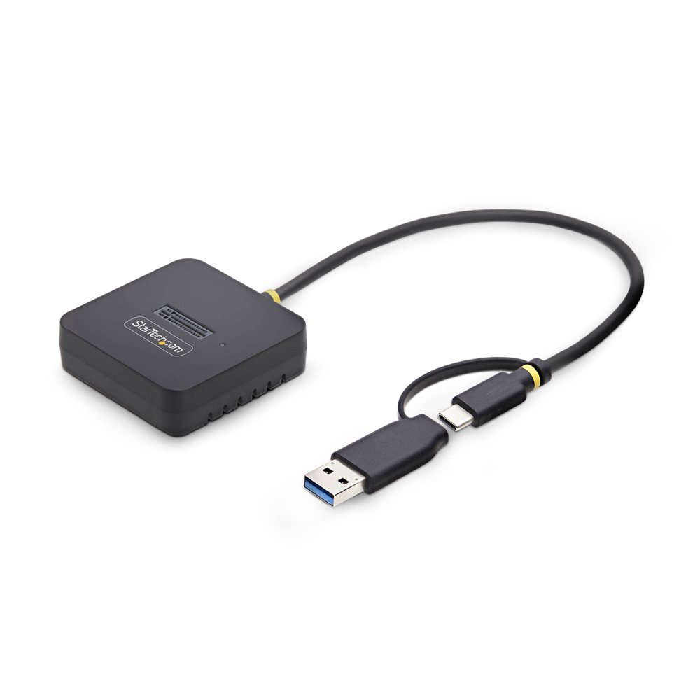 startech.com dock adaptador usb-c/usb-a a nvme m.2 - 10gbps - lector externo para ssd nvme m.2 - sin herramientas - b+m/m-key