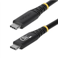 startech.com cable usb4 2m - cable usb-c certificado usb-if - 20gbps - pd 240w epr - 4k120 - dp 1.4 - cable usb tipo c - recubri