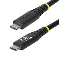startech.com cable usb4 2m - cable usb-c certificado usb-if - 20gbps - pd 240w epr - 4k120 - dp 1.4 - cable usb tipo c - recubri