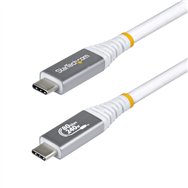 startech.com cable usb4 1,5m - cable usb-c certificado usb-if - 80gbps - cable usb tipo c - pd de 240w - 8k120/4k240 - dp 2.1 - 
