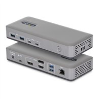 startech.com docking station usb-c - 3 monitores 4k (2x 4k60hz + 1x 4k30hz) - pd 100w - 6 puertos usb 10gbps - gbe - displayport