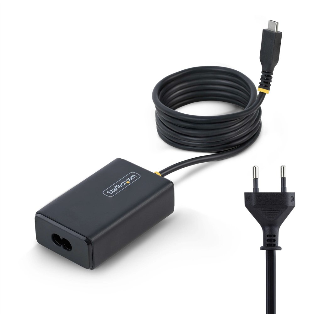 startech.com 165le-usb-c-charger adaptador e inversor de corriente interior 65 w negro