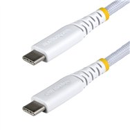startech.com cable de carga usb-c trenzado de 1m - cable cargador usb tipo c para portátil - cable resistente para carga de disp