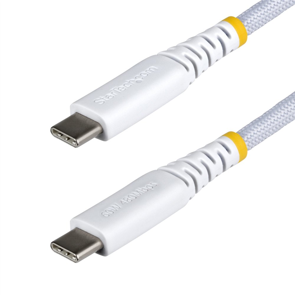 startech.com cable de carga usb-c trenzado de 1m - cable cargador usb tipo c para portátil - cable resistente para carga de disp