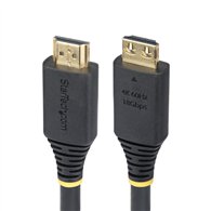 startech.com cable hdmi de alta velocidad de 5m - conectores de agarre - 4k60hz/1440p 144hz - hdr10/hdcp 2.2/arc - uhd - 18gbps 