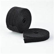 startech.com paquete de 4 bobinas de 4,6m de bridas de gancho y bucle - 1,27cm de ancho - color negro - bridas reutilizables - b