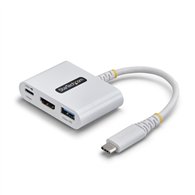 startech.com dock hub multipuertos usb tipo c a hdmi - adaptador multipuertos usb-c a hdmi - carga de 140w - hub ladrón usb de 5