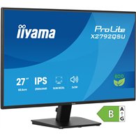 iiyama prolite x2792qsu-b1 pantalla para pc 68,6 cm (27") 2560 x 1440 pixeles quad hd led negro