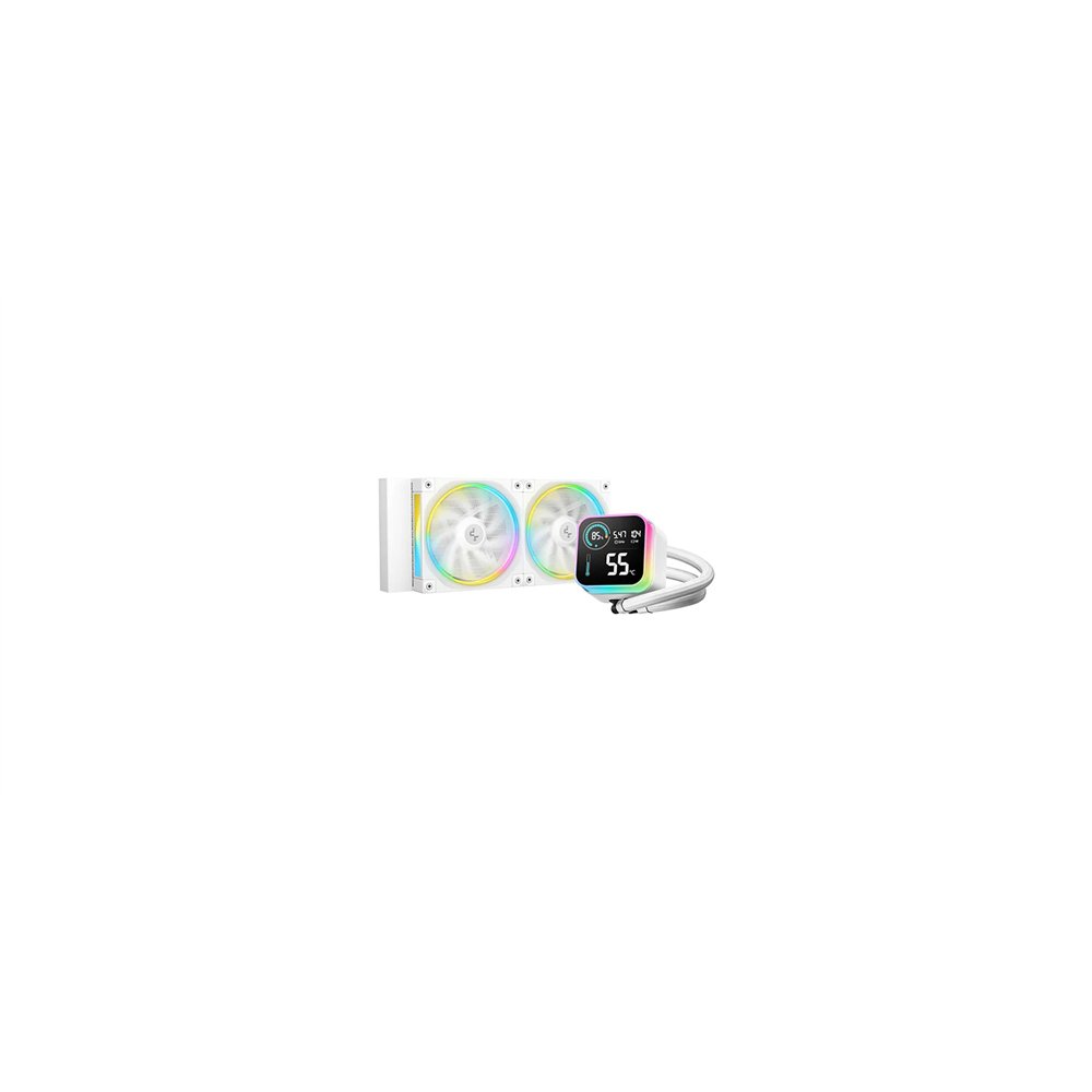 deepcool lq240 white procesador kit de refrigeración líquida 12 cm blanco 1 pieza(s)