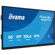 iiyama te8613a-b2ag pantalla de señalización diseño de quiosco 2,17 m (85.6") wifi 500 cd / m² 4k ultra hd negro pantalla táctil